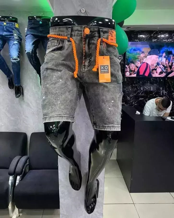 Shorts Jeans - Grafite