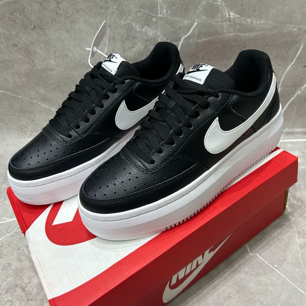 Tênis Nike Court Vision alto - Preto