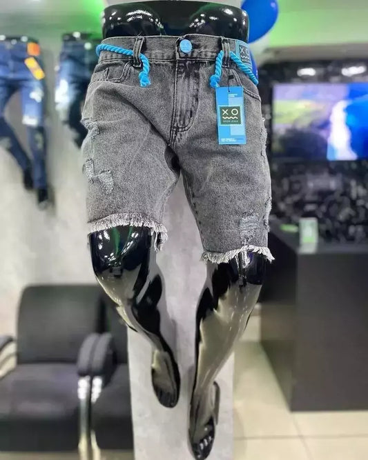 Shorts Jeans - Cinza