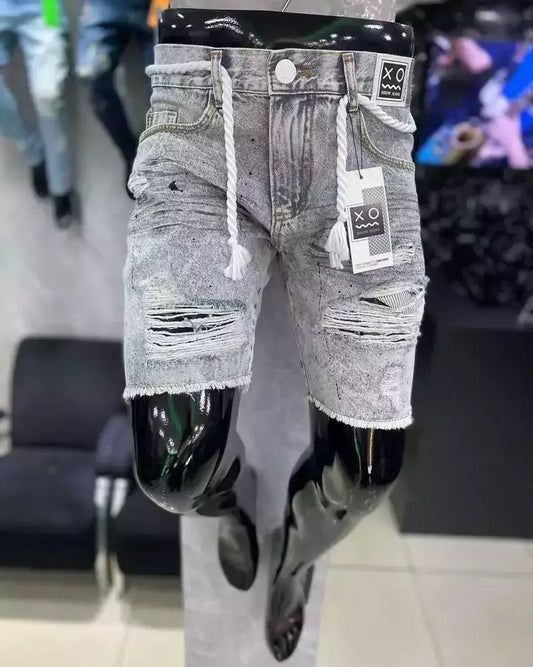 Shorts Jeans - Cinza Claro